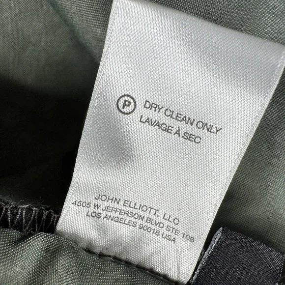 NWT JOHN ELLIOTT Nicasio Himalayan Pant Mens 3/Large Green Drawstring Cuff $378